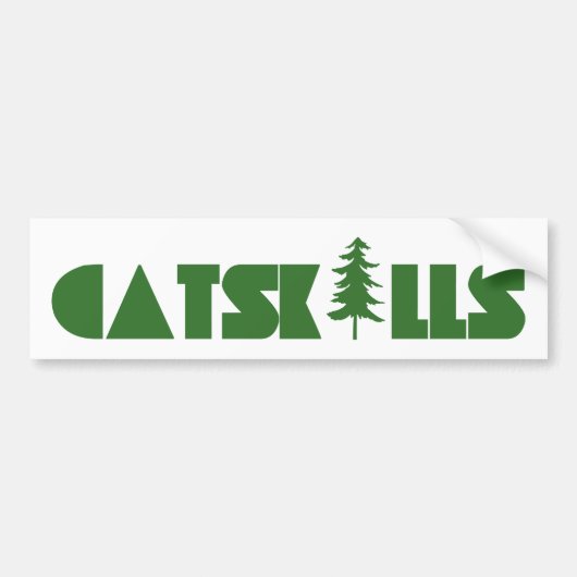 Catskillsツリー バンパーステッカー (正面)