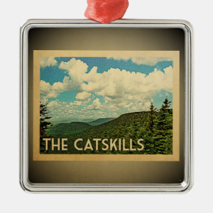 Catskillsニューヨークのオーナメントのヴィンテージ旅行 メタルオーナメント