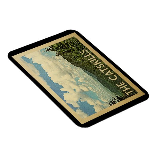 Catskillsニューヨークのヴィンテージ旅行 マグネット (右側)