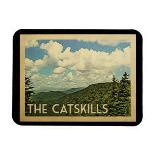 Catskillsニューヨークのヴィンテージ旅行 マグネット