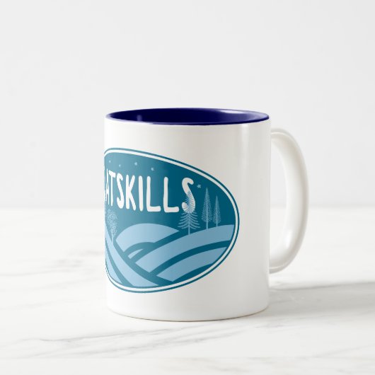 Catskillsニューヨークアウトドア ツートーンマグカップ (正面右)