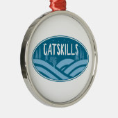 Catskillsニューヨークアウトドア メタルオーナメント (右)