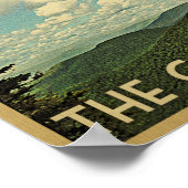 Catskillsポスター – マウンテンズヴィンテージ旅行プリント ポスター (角)