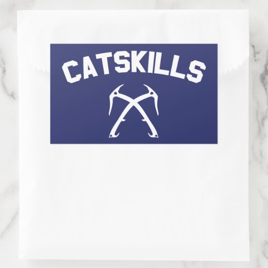 Catskills Ice登山 長方形シール (バッグ)