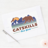 Catskills New York 長方形シール (封筒)