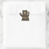 Catskills New York Peace Bear スクエアシール (バッグ)