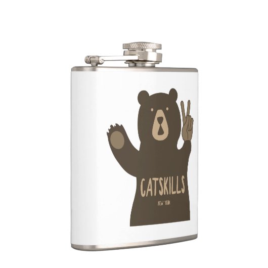Catskills New York Peace Bear フラスク (右)
