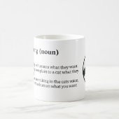 catspling、猫好き、ペットの飼い主、猫熱狂する コーヒーマグカップ (中央)