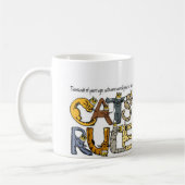 CatsRuleMug コーヒーマグカップ (左)