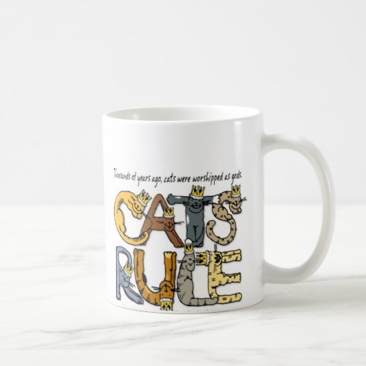 CatsRuleMug コーヒーマグカップ (右)