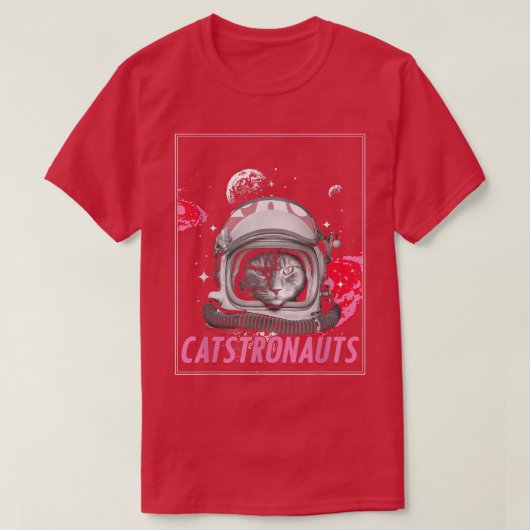 Catstronaut Space Cat Lover Astronaut Scientist  Tシャツ (デザイン正面)