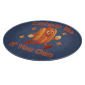 Catsup私もしはホットドッグおもしろいが出来る – Ketchup Pun カッティングボード (角)