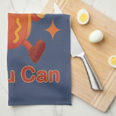 Catsup私もしはホットドッグおもしろいが出来る – Ketchup Pun キッチンタオル (四つ折り)