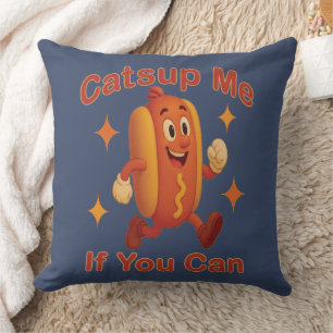 Catsup私もしはホットドッグおもしろいが出来る – Ketchup Pun クッション