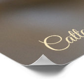 Cattail Plant Photo Poster ポスター (角)