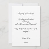 Catteinated Christmas Coffee and Cat Lover Holiday シーズンカード (裏面)