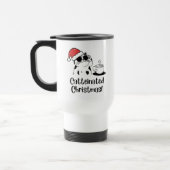 Catteinated Christmas Coffee and Cat Lover Holiday トラベルマグ (左)