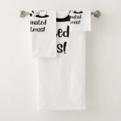 Catteinated Christmas Coffee and Cat Lover Holiday バスタオルセット (インサイチュ)