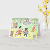 Catter Bilk's Jazz Band, Clarinet，ダブルバス カード (黄色い花)