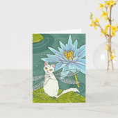 catterflyはすメッセージカード カード (黄色い花)