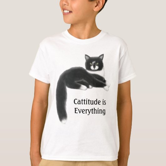 CattitudeはすべてからかいますTシャツをです Tシャツ (正面)