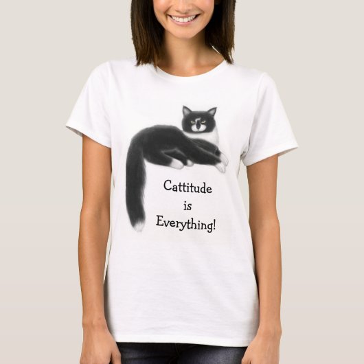 Cattitudeはすべて女性ベビードールのワイシャツです Tシャツ (正面)