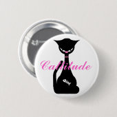 CattitudeボタンPin 缶バッジ (正面&裏面)