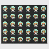 Cattitude おもしろい Cat Pun Dark BG ラッピングペーパー (フラット)