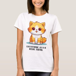 Cattitude：それは実在事だ Tシャツ