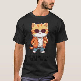 Cattitude：それは実在事だ Tシャツ