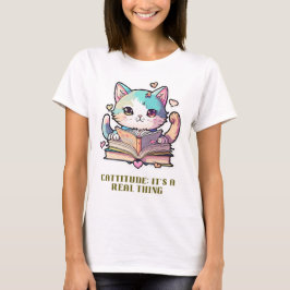 Cattitude：それは実在事だ Tシャツ