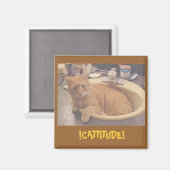 CATTITUDE! （またはクリーンできない理由）磁石 マグネット (正面/裏面)