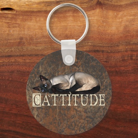 Cattitude キーホルダー (正面)
