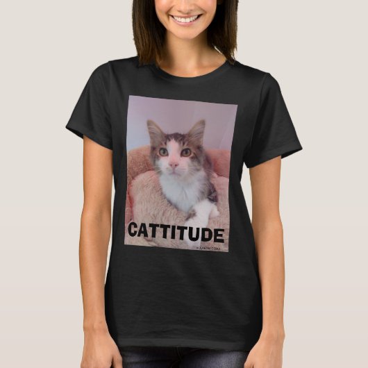 CATTITUDE ラグドール 猫 ギズモ Tシャツ (正面)