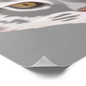 Cattitude(文字付き)プリント ポスター (角)