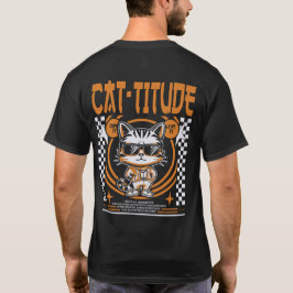 Cattitude:究極の猫の親チャーム Tシャツ