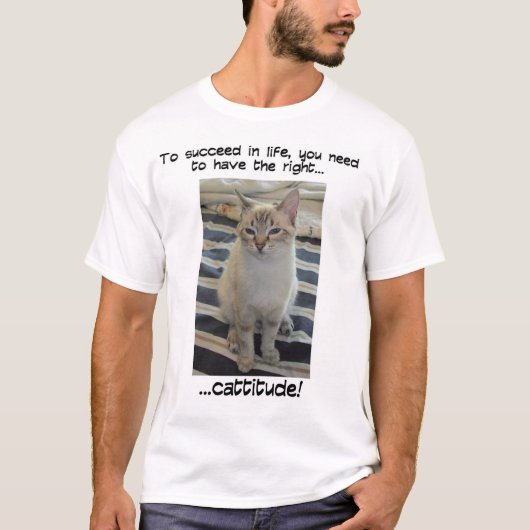 Cattitude 2 tシャツ (正面)
