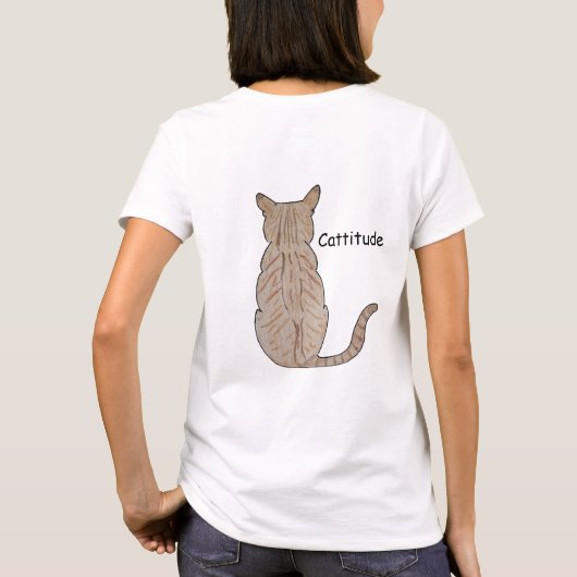 Cattitude Tシャツ (裏面)