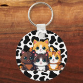 「CATtle」 キーホルダー (正面)