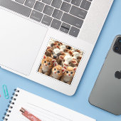 「CATtle」 シール (ノートパソコンとiPhone)