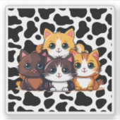 「CATtle」 シール (正面)