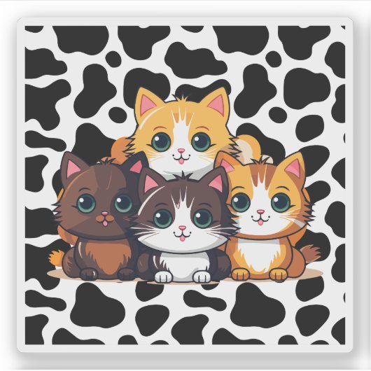 「CATtle」 シール (正面)