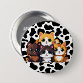 「CATtle」 缶バッジ (正面&裏面)