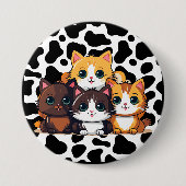 「CATtle」 缶バッジ (正面)