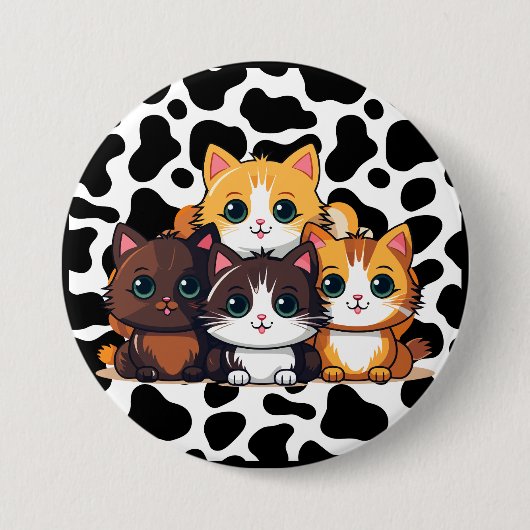 「CATtle」 缶バッジ (正面)