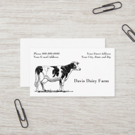 Cattle Dairy Farm Ranch Business Card 名刺