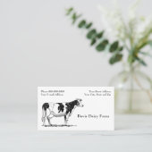 Cattle Dairy Farm Ranch Business Card 名刺 (スタンド正面)