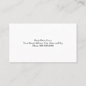 Cattle Dairy Farm Ranch Business Card 名刺 (裏面)