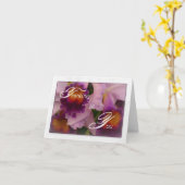 Cattleya Hybrid Orchid 考え's of You Note Card カード (黄色い花)