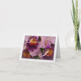 Cattleya Hybrid Orchid 考え's of You Note Card カード